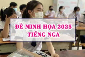 Đề minh hoạ 2025 Tiếng Nga thi tốt nghiệp THPT